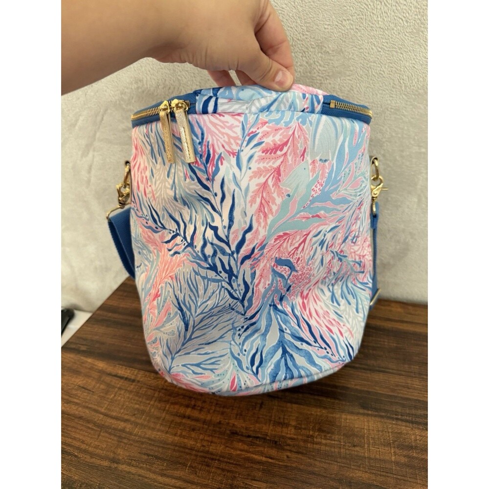 Lilly Pulitzer Insulated Cooler Beach Wine Tote Bag Adjustable Strap/Handle - Picture 9 of 9